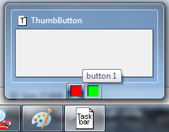 工具栏上有两个按钮，当鼠标停在第一个按钮上时显示出Tooltip