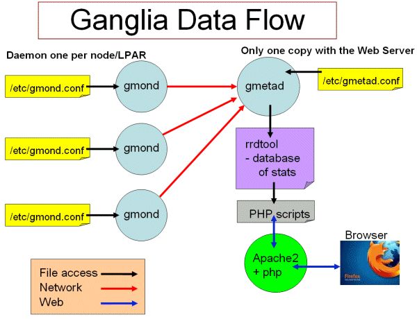 ganglia data flow