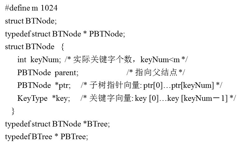 B树的类型和节点